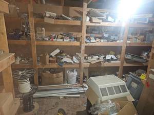 lot 22545 image: Contents of Room - Electrical Wires, Electrical Supplies, and More