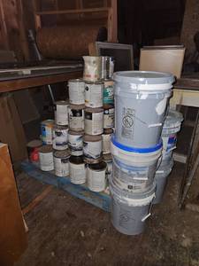 lot 22592 image: Large Lot of Assorted Paint & Coatings Lot - Benjamin Moore, Super Spec, Sherwin