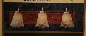 lot 22502 image: (3) SunnyWood Barrington Light Bar Vanity Fixtures