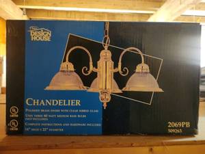 (2) Design House and Millbridge Chandeliers