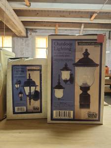 Assorted Lot of Light Fixtures and Hardware