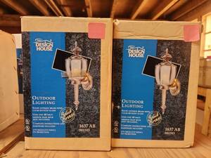 lot 22508 image: (7) Design House 1637 AB Outdoor Lighting Fixtures
