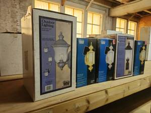 lot 22510 image: (5) Assorted Lot of Todays Design House Outdoor Lighting Fixtures