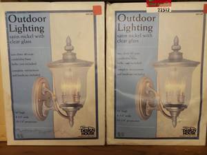 lot 22512 image: (5) Assorted Lot of Todays Design House Outdoor Lighting Fixtures
