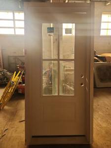 lot 22600 image: Mid-Am EXTMHDC Single Door w Glass & Steel