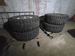 lot 23639 image: 4 All-Terrain Tires 12.912.6P with Alloy Wheels