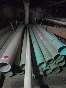 lot 23654 image: PVC Pipe Lot in Multiple Lengths