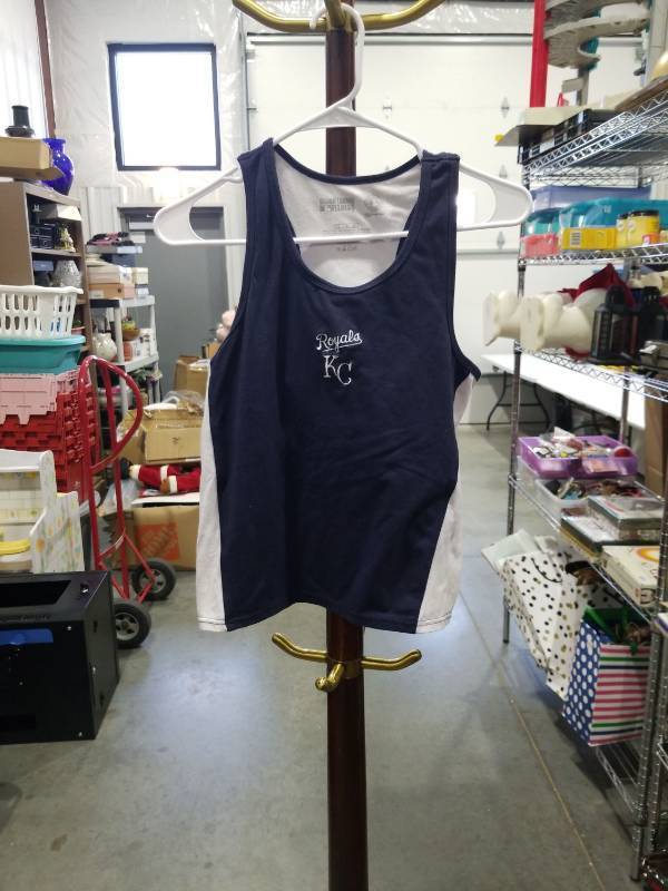 lot 1154 image: Kansas City Royals MLB Tank Top Navy Blue White Size XL