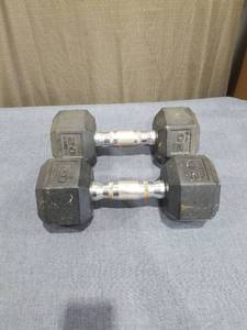 lot 1719 image: Pair of Dumbbells 20 lbs Each