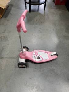 lot 1763 image: Radio Flyer Pink Three-Wheel Scooter