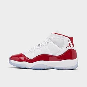 Jordan Big Kids' Air Retro 11 Basketball Shoes in White/White Size 4.5 Leather