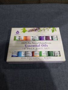 lot 1783 image: Pursonic 100% Pure Natural Aromatherapy Essential Oils 14 Pack Gift Set Pro Therapeutic Grade Some Have Been Used