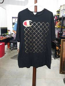 lot 1812 image: Champion Heritage Athletic Apparel Black T-Shirt XL