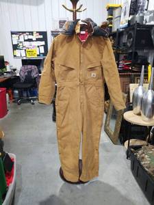 lot 1818 image: Carhartt Duck Coveralls Size 42 Short 33709