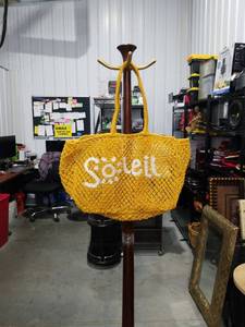 lot 1824 image: Solett Yellow Mesh Tote Bag with Handles