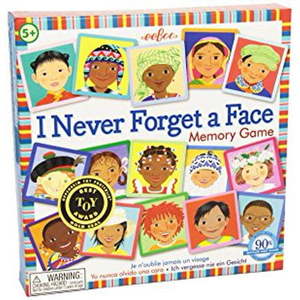 lot 1854 image: eeBoo I Never Forget a Face Memory Matching Game for Kids