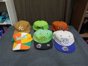 lot 1896 image: Kansas City Sports Baseball Caps Lot 6 Hats KC Royals