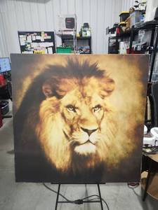 lot 2973 image: Lion Portrait Canvas Print Wall Art