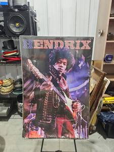 lot 2988 image: Jimi Hendrix Wall Art Print Poster