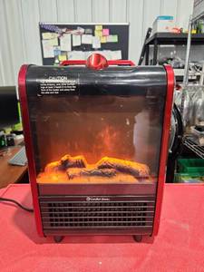 lot 2994 image: Comfort Zone Electric Fireplace Heater 1500W 120V