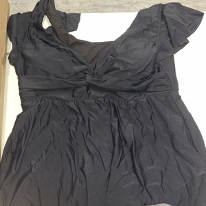 lot 48151 image: Hanna Nikole Womens Plus Size One Piece Swimsuit, Tummy Control Swimdress, Slimming Push Up Full Coverage Beachwear Black 24 Plus