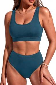 lot 48208 image: Sporty Bikini Set Two Piece High Waisted Swimsuit Athletic Bathing Suit SZIE XL