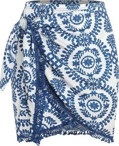 lot 48217 image: ZAFUL Slit Skirt for Women Boho Print Tie Side Wrap Tassel Casual Beach Mini Skirt SIZE M