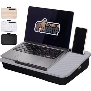 lot 48233 image: GORILLA GRIP Laptop Lap Desk, Portable Tablet Stand Fits Laptops up to 15.6, Gray