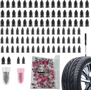 lot 48362 image: 80PCS Tire Repair Nail Kit, 2026 Rubber Tire Repair Plugs, Quick Fix Tire Plugs for Truck, Car, Motorcycle, Tractor Tire Flat Tire Repair, Convenient, Durable Sealing for Most Tubeless Tires