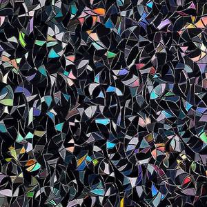 lot 48373 image: QHY Sunshine Total Blackout Window Film Privacy  Frosted Glass Window Film Black Window Tint  No Glue  Detachable, no Marks, Suitable for Repeated use (Black Rainbow, 17.5 in X 78.7 in)