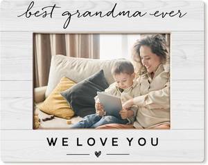 lot 48395 image: Grandma Gifts Picture Frame 5x7, Best Grandma Grandmother Ever Gifts for Birthday Christmas from Grandchildren, Grandmother Gift Picture Photo Frames for Tabletop Desk Decor