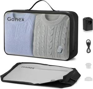 lot 48397 image: Gonex Vacuum Travel Bags with Pump, Reusable, 1-Pack