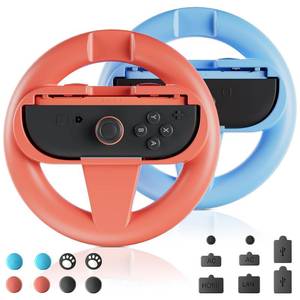 lot 48401 image: Controllers Wheels for Switch 2 Joyc0n, Racing Wheels for Mario Kart 89
