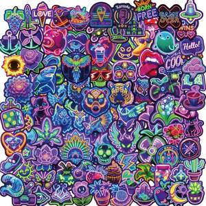 lot 48417 image: Artistic Neon Sticker Gift Set 200 Pcs, Cool Cute Stickers in Premium Box, Waterproof Vinyl Decals for Water Bottles, Laptops, Phones, Skateboards, Luggages, Tumbler, Journaling, Gift for All Ages