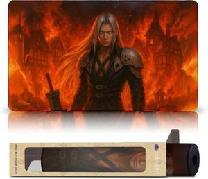 lot 48424 image: Nibelheim Flames - 24x14 Stitched MTG Playmat
