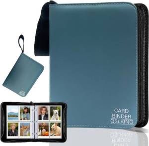 lot 48454 image: Photo Album 2.75x3.58, 400 Pockets Photo Album, Leather Photocard Binder, Mini Picture Album for Collectibles