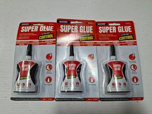 lot 48481 image: LOT OF THREE - Micro Precise Super Glue Gel 6g Ultimate Micro-Dispensing for No-Mess Repairs, Non-Drip Ca Glue, Superglue Gel Multipack Bonds in Seconds