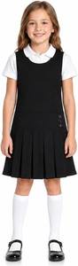 lot 48498 image: Bienzoe Girls School Uniform Jumper Sleeveless Pleated Dress