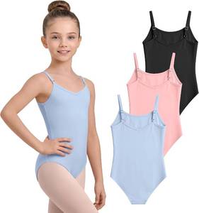 lot 48500 image: 3 Pack Girls Camisole Leotards Cotton