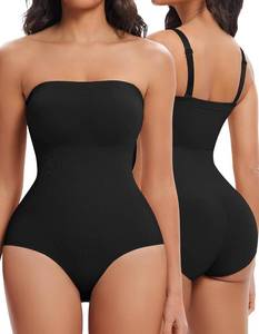 lot 48511 image: SIMIYA Women Strapless Shapewear Bodysuit with Built in Bra Top, large