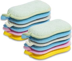 lot 48517 image: Dish Sponge Kitchen Sponges,Scrub Sponges,Double Sided Cleaning,Non Scratch,Ultra fine Fiber WipingStainless Steel Wire to Remove Stubborn Stains,Durable Thickening (Large 12-Pack)