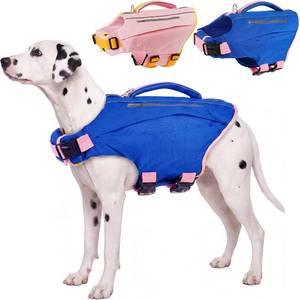 lot 48525 image: Kuoser Dog Life Jacket with Rescue Handle, High Flotation Vest Adjustable, Large
