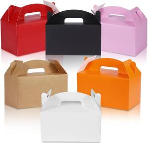 lot 48528 image: Grevo Colorful Treat Box with Handle, 12Pcs, 9.45x5x5