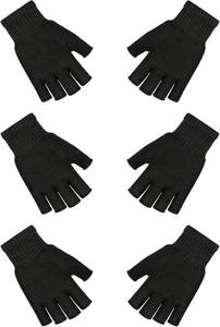 lot 48569 image: 3 Pairs Fingerless Gloves Women Men Teens