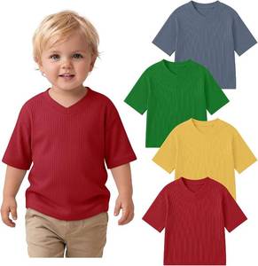 lot 45405 image: 4 Pack Toddler Boy Short Sleeve Shirts SIZE 6T