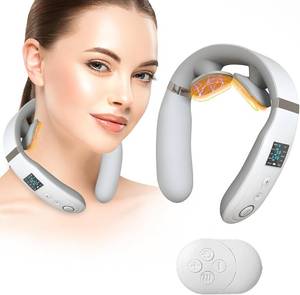 lot 45464 image: Neck Massager with Heat, Neck Massager for Pain Relief Deep Tissue, Multiple Mode Adjustment, Portable and Suitable for Travel and Home-White