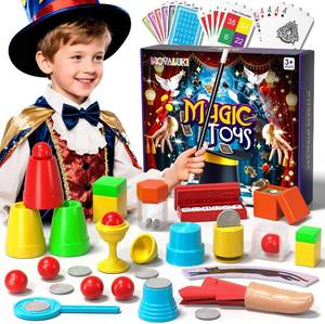lot 78081 image: Magic Kit with 98 Magic Tricks and Manual for Kids 3-12 Beginner Magicians