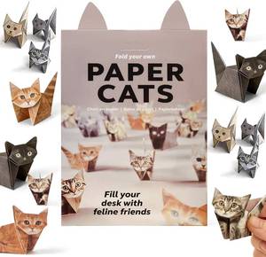 lot 78115 image: DIY Origami Paper Cats - 50 Sheets DIY Origami Paper to Fold Cute Cat Figures, Cute Desk Decorations, Creative Gifts for Dog & Cat Lovers(Cats)