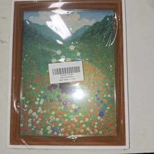 lot 78116 image: Vintage Cat In The Field of Flowers Framed Wall Art and Posters - Scenery Sunset Pictures Wall Decor Paintings, Mountain Wall Art Prints