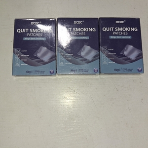 lot 78188 image: 3 Packs ZRCZRC QUIT SMOKING PATCHES STEP One 30 PATCHES